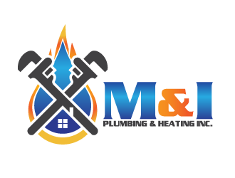 M & I PLUMBING & HEATING INC. logo design by scriotx