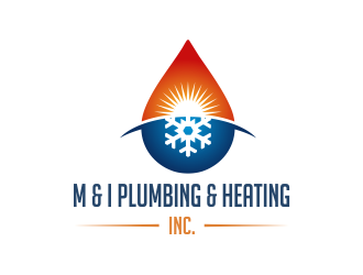 M & I PLUMBING & HEATING INC. logo design by Girly