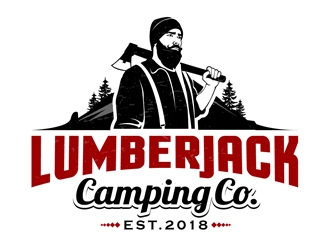 Lumberjack Camping Co. logo design by DreamLogoDesign