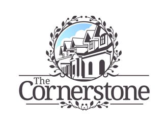 The Cornerstone logo design by DreamLogoDesign