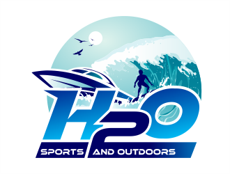 H2O Sports and Outdoors logo design by onamel