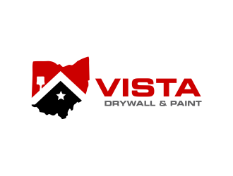 Vista Drywall & Paint logo design by Girly
