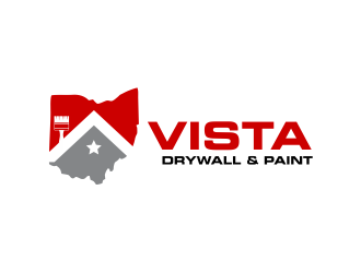 Vista Drywall & Paint logo design by Girly
