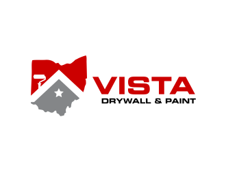 Vista Drywall & Paint logo design by Girly
