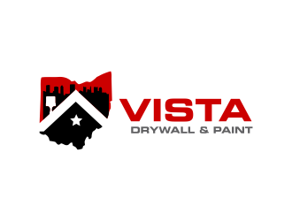 Vista Drywall & Paint logo design by Girly