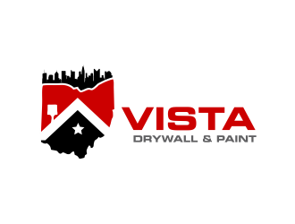 Vista Drywall & Paint logo design by Girly