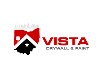 Vista Drywall & Paint logo design by Girly