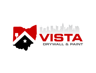 Vista Drywall & Paint logo design by Girly
