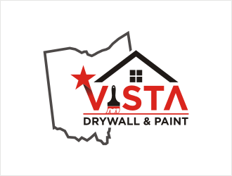 Vista Drywall & Paint logo design by bunda_shaquilla