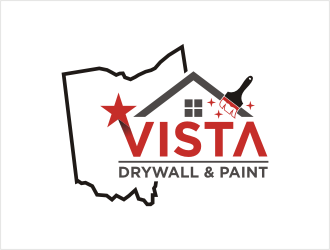 Vista Drywall & Paint logo design by bunda_shaquilla