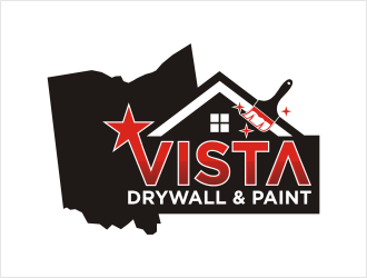 Vista Drywall & Paint logo design by bunda_shaquilla