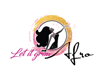 Let it grow afro  logo design by tec343