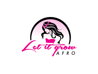 Let it grow afro  logo design by giphone
