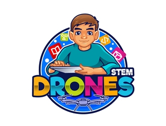 Stem Drones logo design by DreamLogoDesign