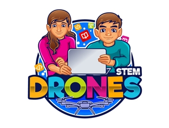 Stem Drones logo design by DreamLogoDesign