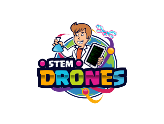 Stem Drones logo design by SmartTaste