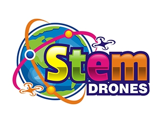 Stem Drones logo design by gitzart