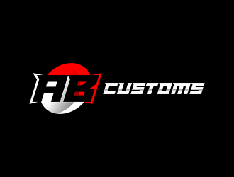 AB Customs logo design by ubai popi