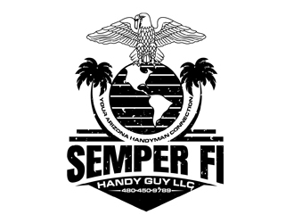 Semperr Fi Handy Guy logo design by DreamLogoDesign