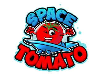Space Tomato logo design by DreamLogoDesign
