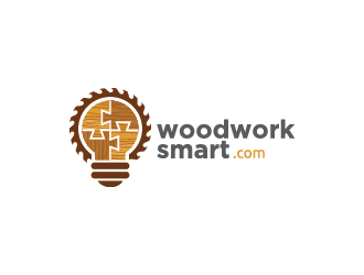 woodworksmart.com logo design by Andri