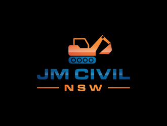 JM CIVIL NSW logo design by kaylee