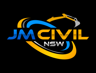 JM CIVIL NSW logo design by ingepro