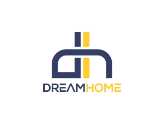 DreamHome  logo design by rokenrol
