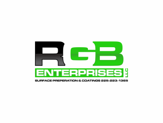 R G B ENTERPRISES LLC          Also we would like this incorporated in the logo. Surface Preperation & Coatings  225-223-1365 logo design by haidar