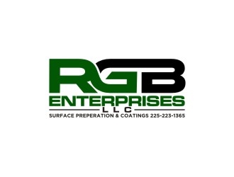 R G B ENTERPRISES LLC          Also we would like this incorporated in the logo. Surface Preperation & Coatings  225-223-1365 logo design by agil