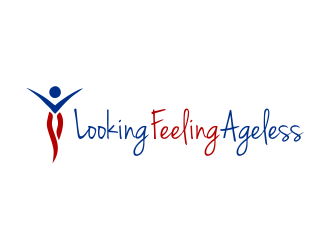 LookingFeelingAgeless logo design by Girly