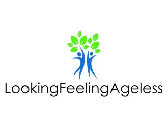 LookingFeelingAgeless logo design by jetzu