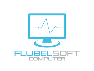 Flubelsoft computer logo design by czars