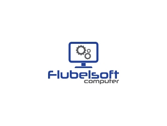 Flubelsoft computer logo design by dhika