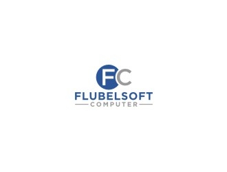 Flubelsoft computer logo design by bricton