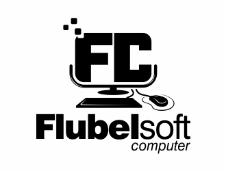 Flubelsoft computer logo design by Eko_Kurniawan