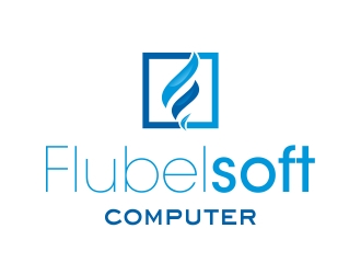 Flubelsoft computer logo design by cikiyunn
