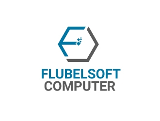 Flubelsoft computer logo design by Webphixo