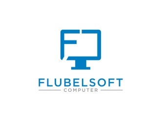 Flubelsoft computer logo design by Franky.