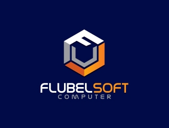 Flubelsoft computer logo design by uttam