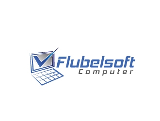 Flubelsoft computer logo design by uttam