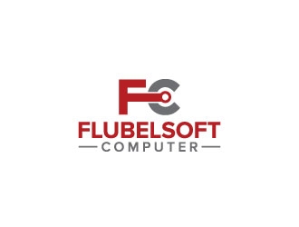 Flubelsoft computer logo design by imalaminb