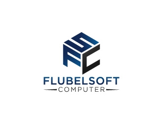 Flubelsoft computer logo design by Art_Chaza