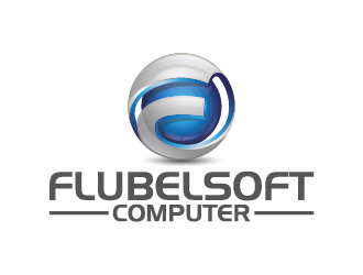 Flubelsoft computer logo design by mhala