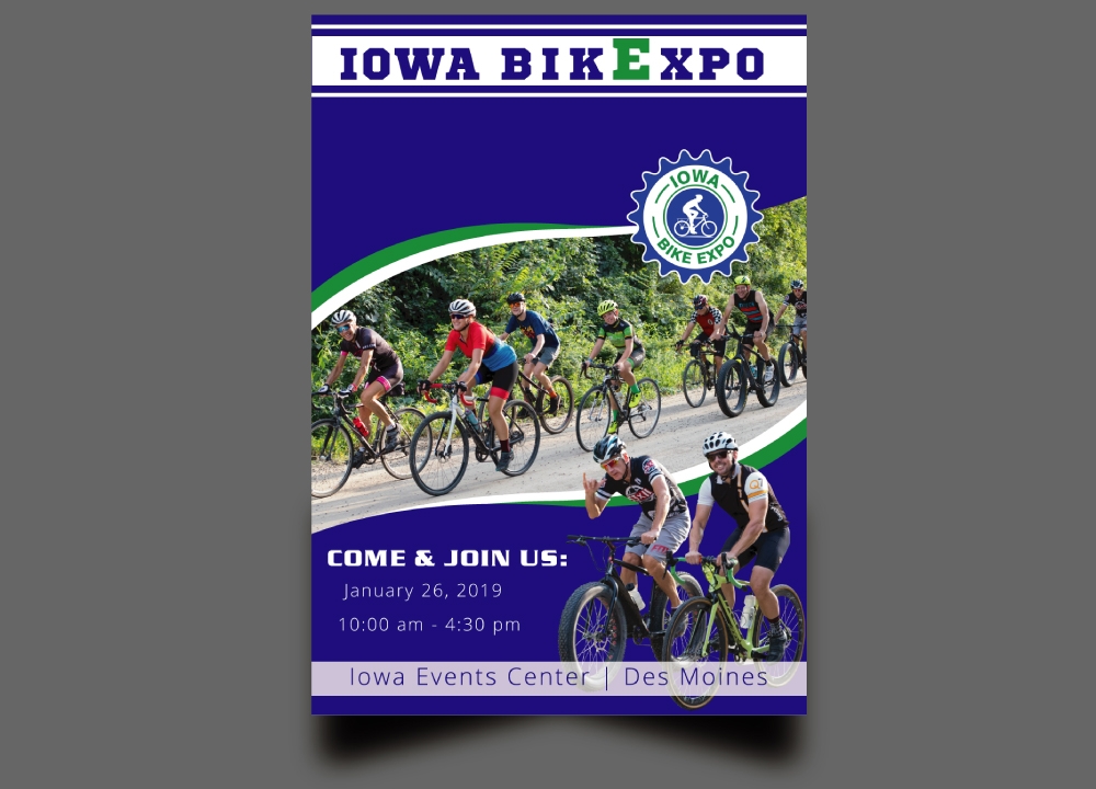 Iowa Bike Expo Logo logo design by Gelotine