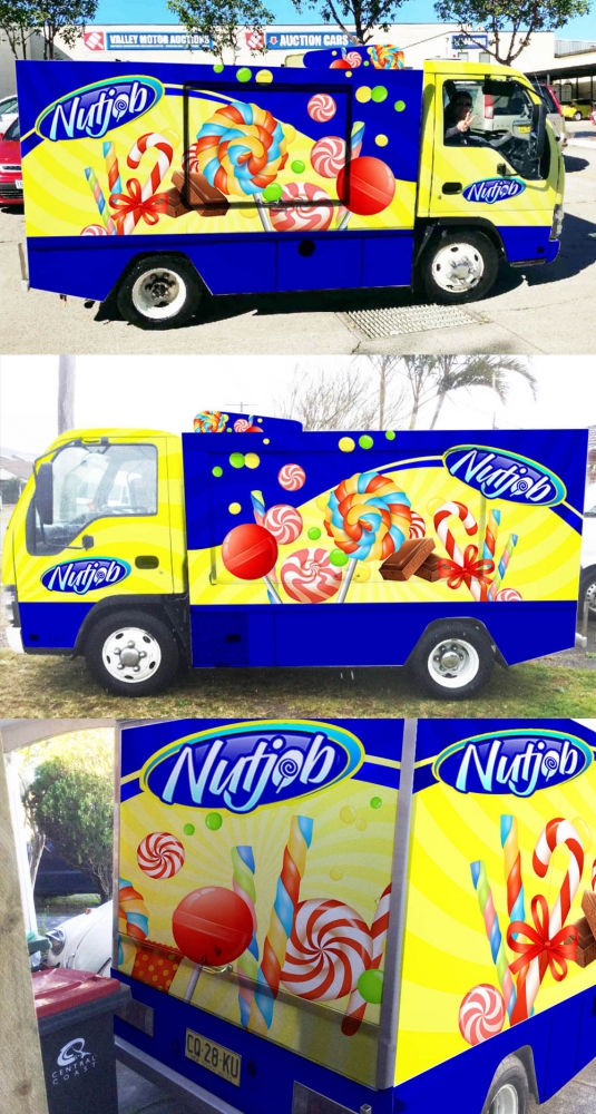 Nutjob Confectionery logo design by mattlyn