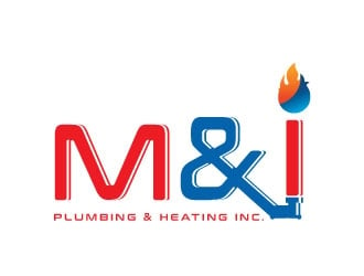 M & I PLUMBING & HEATING INC. logo design by REDCROW