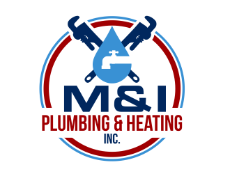 M & I PLUMBING & HEATING INC. logo design by ingepro