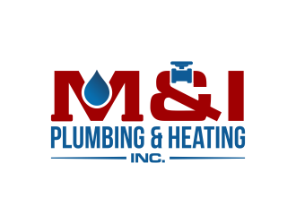 M & I PLUMBING & HEATING INC. logo design by ingepro