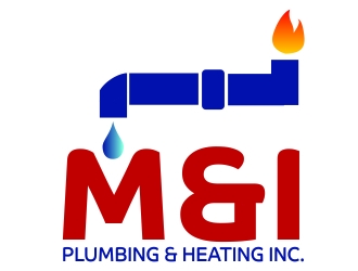 M & I PLUMBING & HEATING INC. logo design by ElonStark